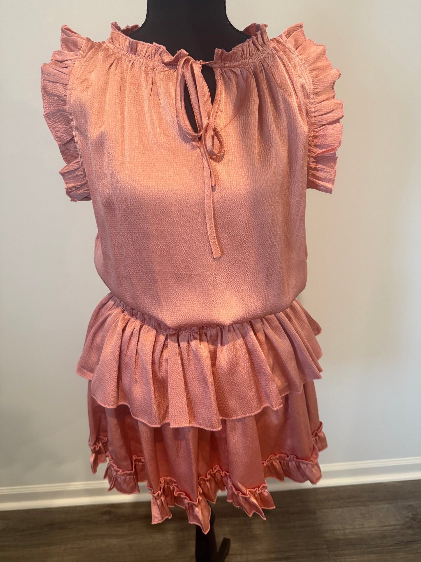 Sweet Peach Ruffle Mini