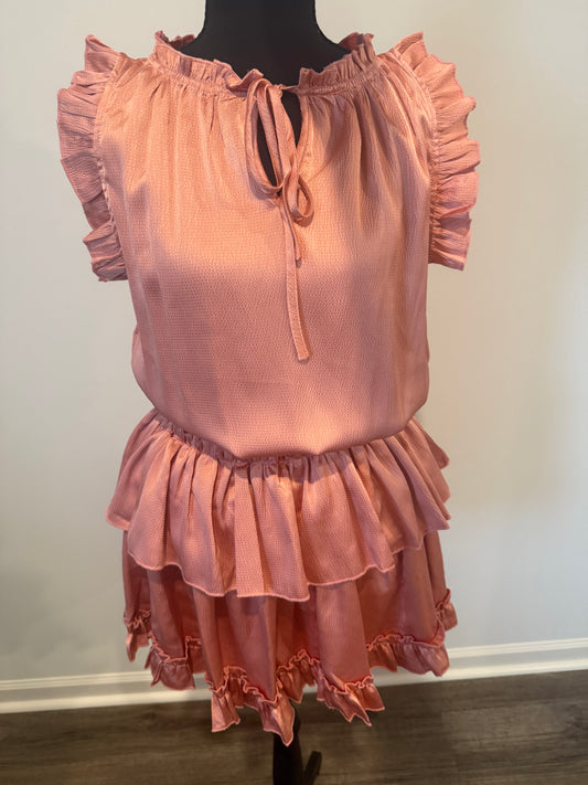 Sweet Peach Ruffle Mini