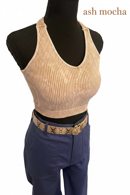 Zenana Ribbed Bralette