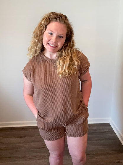 Zenana Cozy Ribbed Set
