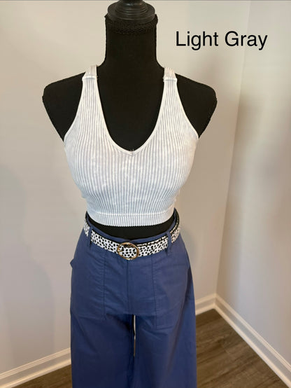 Zenana Ribbed Bralette